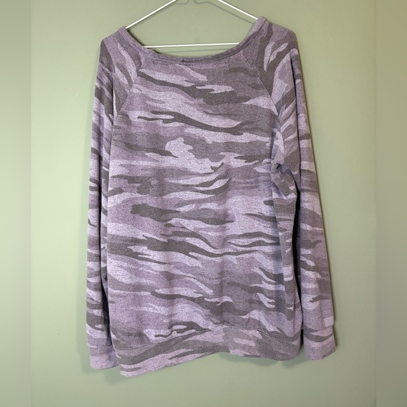 Buffalo David Britton size XL Pruple Camouflage long sleeve pull over Sweater - Picture 4 of 5